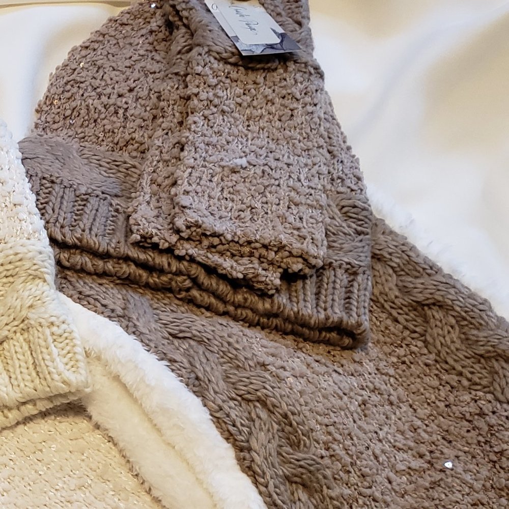Charlie Paige Tan Womens Winter Hat Set Last One!